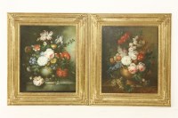 Lot 510 - A pair of 18th Century style Dutch still life paintings
