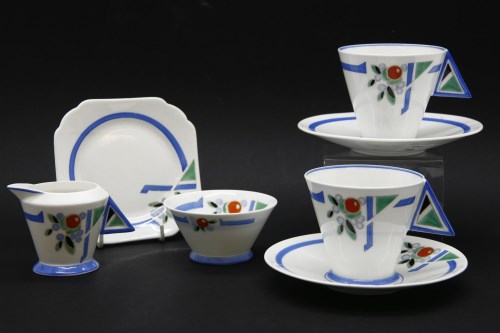 Lot 428 - An Art Deco Shelley two piece tea set