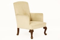 Lot 596 - A Queen Anne style armchair