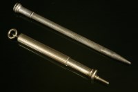 Lot 641 - A gold Sampson Mordan telescopic action pencil