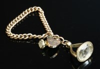 Lot 15 - An Edwardian 9ct gold curb chain bracelet