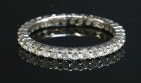 Lot 288 - A diamond set full eternity ring