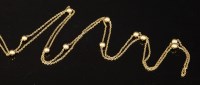 Lot 109 - A late Victorian gold guard chain or long chain