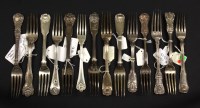 Lot 80 - Bill Brown cutlery collection: 14 silver table forks