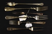 Lot 134 - The Bill Brown cutlery collection: 6 large silver forks