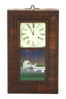 Lot 391 - A Jerome & Co of New Haven pictorial wall clock