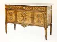 Lot 1120 - A Louis XVI kingwood and marquetry commode
