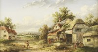 Lot 807 - Edwin Masters (fl.1840-1880)
FARMYARD SCENES WITH NUMEROUS FIGURES
A pair