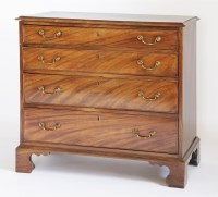 Lot 380 - A George III mahogany straight front chest