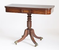 Lot 381 - A Regency mahogany tea table