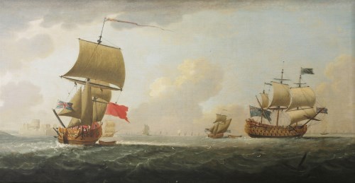 Lot 373 - Attributed to Peter Monamy (1681-1749)
SHIPPING OFF ST HELIER