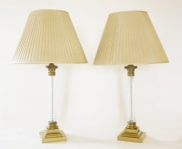 Lot 499 - A pair of modern table lamps