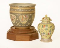 Lot 502 - A modern Chinese porcelain jardinière