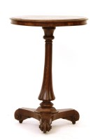 Lot 453 - A Victorian burr walnut tripod table