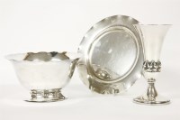 Lot 141 - A Swedish silver bowl and stand
