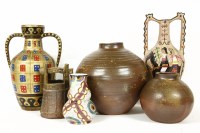 Lot 270 - A quantity of ceramics to include two twin handled vases