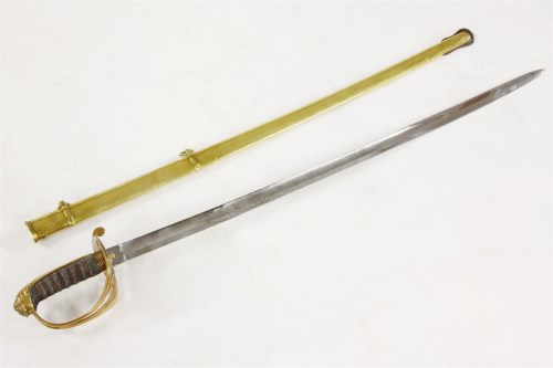 Lot 256 - An 1845 pattern Victorian infantry officer's sword