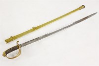 Lot 256A - An 1845 pattern Victorian infantry officer's sword