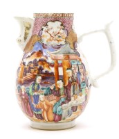 Lot 172 - An 18th century Chinese famille rose porcelain water jug