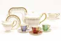 Lot 334 - A Shelley porcelain tea set