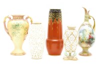 Lot 207 - A Royal Worcester twin handled vase