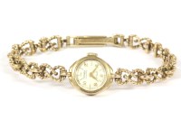 Lot 29 - A ladies 9ct gold Rotary mechanical bracelet watch