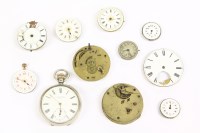 Lot 67 - Assorted pocket and fob watch dials and movements