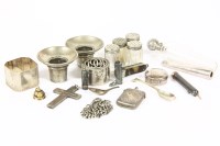 Lot 93 - A collection of silver and silver plated curiosities