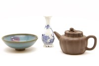 Lot 156 - A Jun ware polychrome glazed bowl