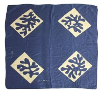 Lot 1427 - An Henri Matisse blue ground silk scarf