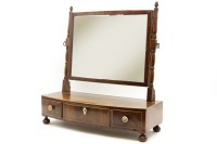 Lot 440 - A George III inlaid mahogany dressing mirror