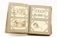 Lot 106 - A postcard album and approximately 190 postcards