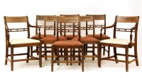 Lot 477 - A set of eight Regency mahogany dining chairs