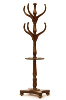 Lot 533 - A mid 19th century mahogany hat and stick stand