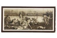 Lot 416 - R.W. Macbeth after Frederick Walker 
'THE BATHERS' 
etching