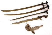 Lot 386 - Two Indian Talwar swords