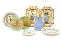 Lot 288 - Pair of French pottery plaques