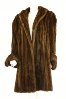 Lot 229 - A brown fur mink-style coat