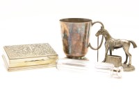 Lot 231 - Silver and silver plated items