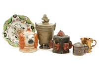 Lot 303 - Victorian pottery items