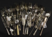 Lot 90 - The Bill Brown cutlery collection: a box of silver plated cutlery