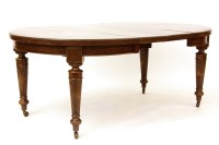 Lot 490 - A late Victorian mahogany dining table