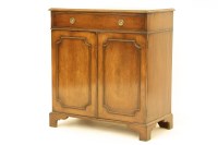 Lot 443 - A Regency style mahogany side cabinet