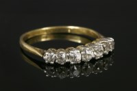 Lot 760 - A graduated seven stone diamond ring