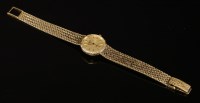 Lot 343 - A ladies' 9ct gold Longines Presence quartz bracelet watch