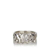 Lot 7 - A sterling silver Tiffany Loving Heart ring