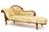 Lot 519 - A Victorian mahogany chaise longue