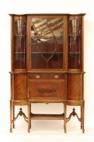 Lot 636 - An Edwardian mahogany display cabinet