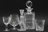 Lot 394 - An assortment of cut crystal drinking glasses