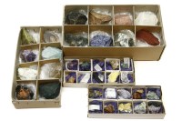 Lot 198 - A quantity of boxed rough gemstones and minerals by Gemcraft